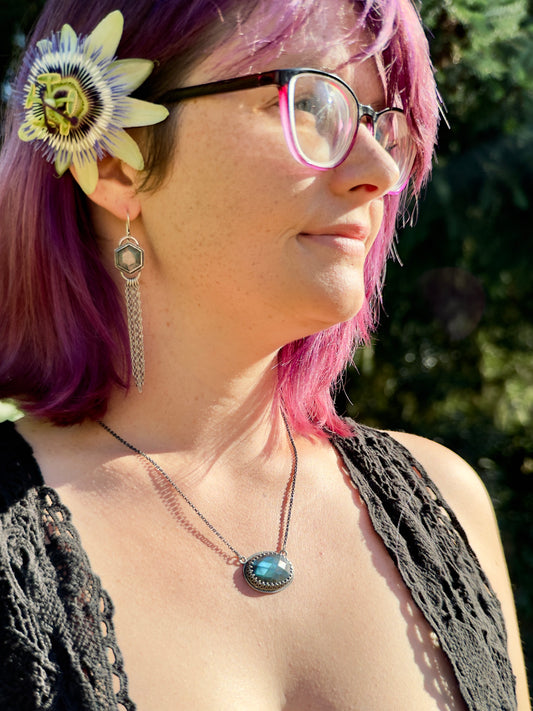 Labradorite Glow Pendant – Sterling Silver